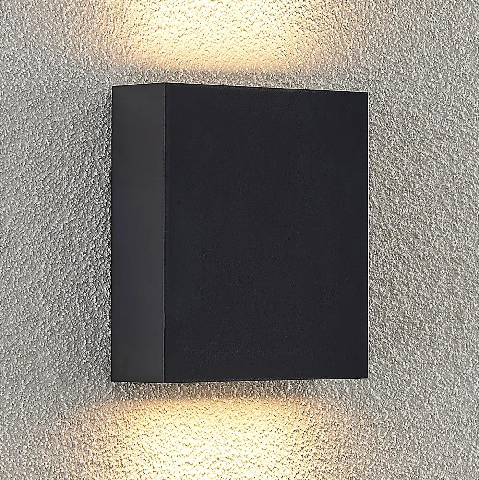 Aplique LED para exterior Lindby Ugar, 13 cm, antracita, arriba/abajo