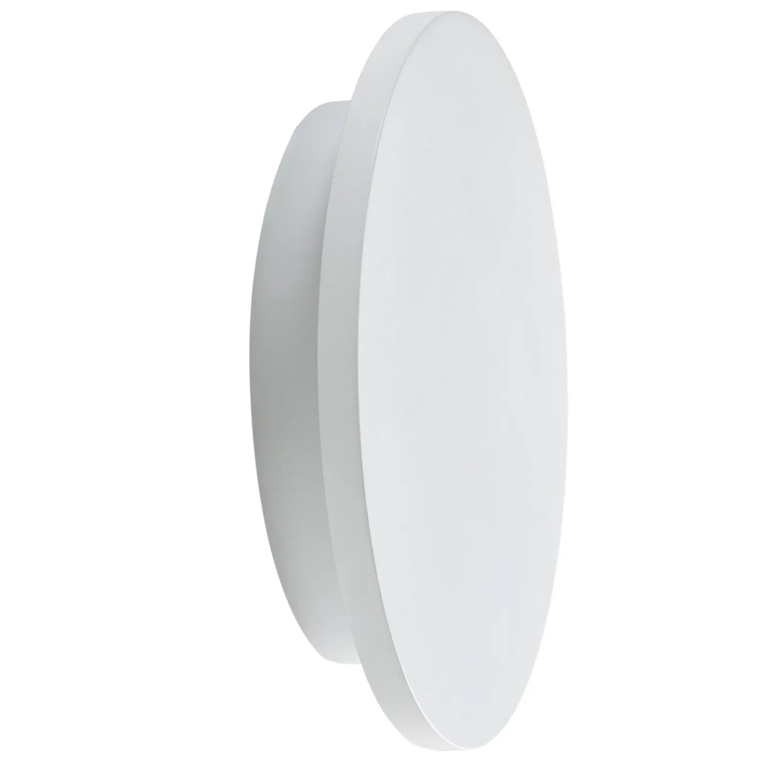 Aplique LED para exterior Lindby Selinel, blanco, Ø 23 cm, número de casa
