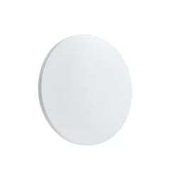 Aplique LED para exterior Lindby Selinel, blanco, Ø 23 cm, número de casa