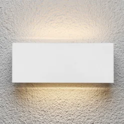 Aplique LED para exterior Lindby Safira, metal, arriba/abajo, IP44