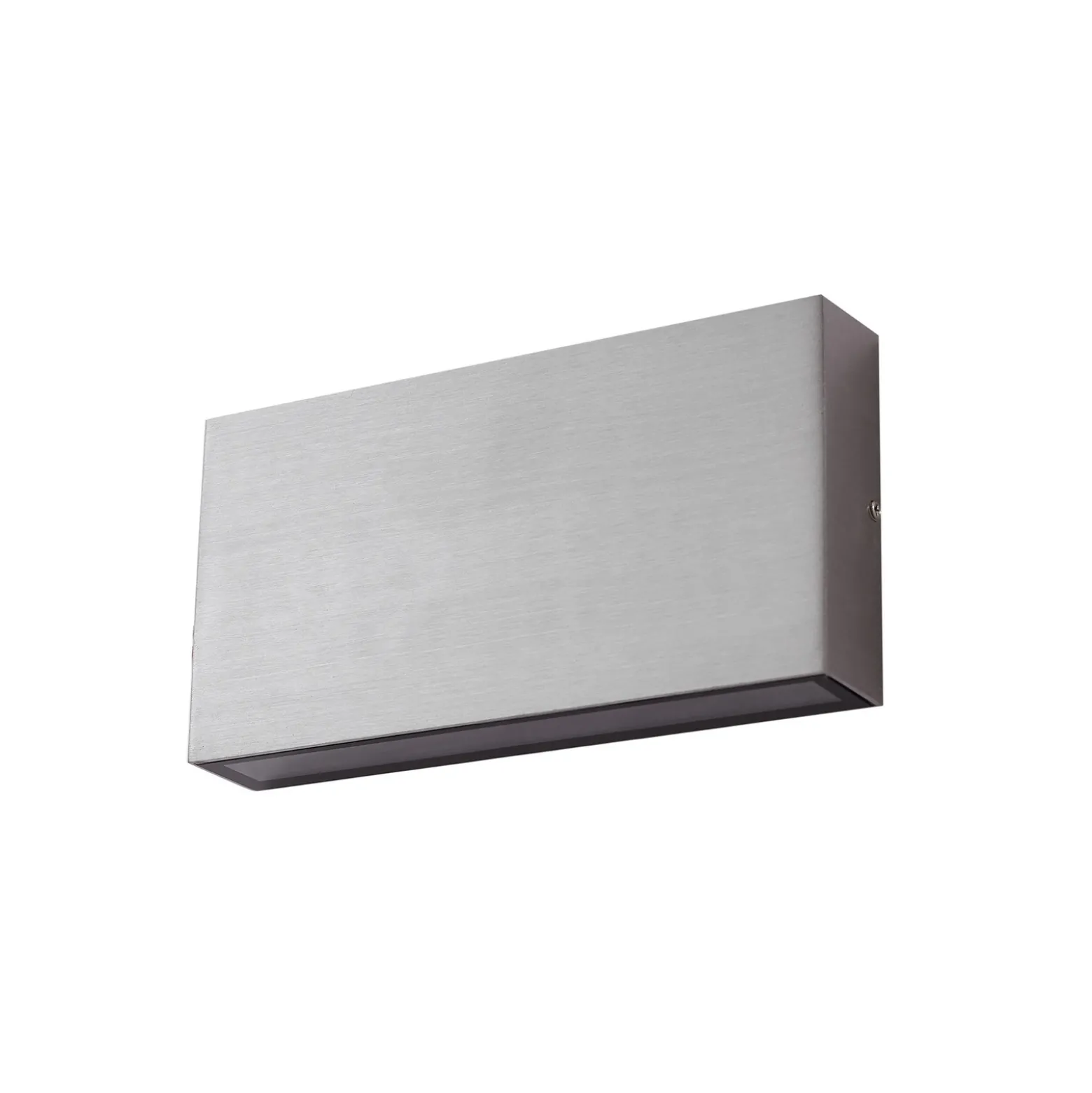 Aplique LED para exterior Lindby Jarte, plateada, metal, 17 cm, IP54