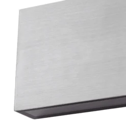 Aplique LED para exterior Lindby Jarte, plateada, metal, 17 cm, IP54