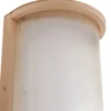 Aplique LED para exterior Lindby Calvik, beige, estriado, IP44