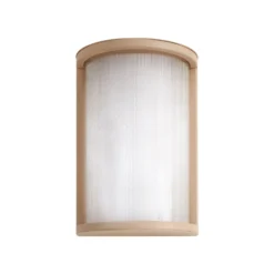 Aplique LED para exterior Lindby Calvik, beige, estriado, IP44