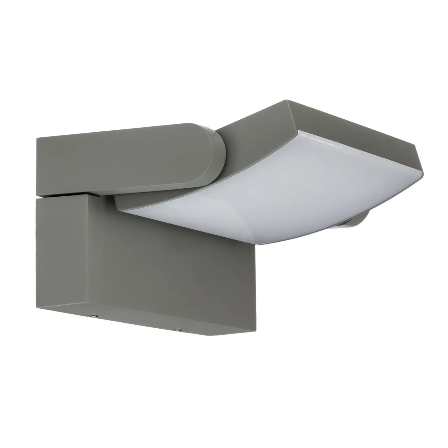 Aplique LED para exterior Lindby Sherin, gris claro, IP54, orientable