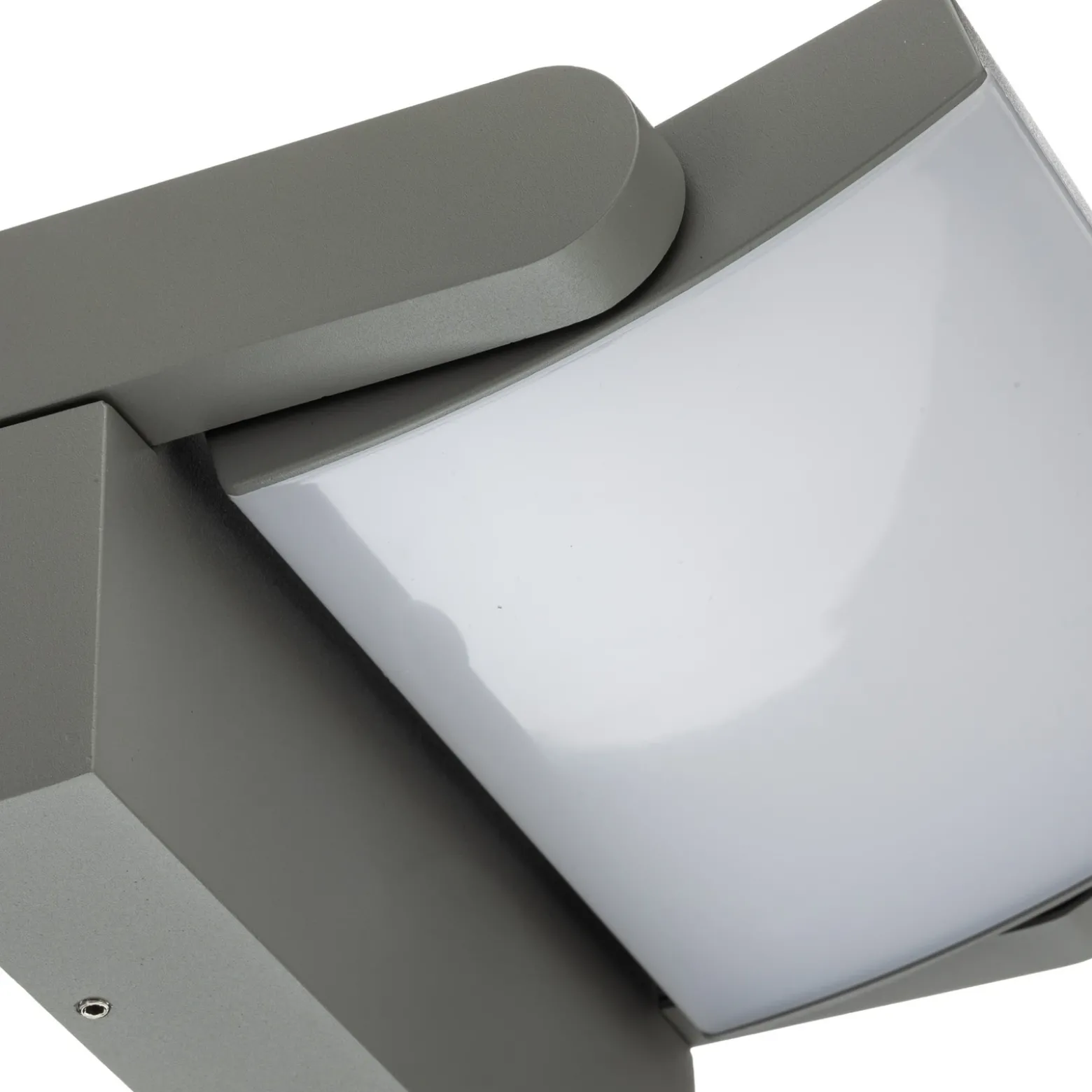 Aplique LED para exterior Lindby Sherin, gris claro, IP54, orientable