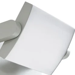 Aplique LED para exterior Lindby Sherin, gris claro, IP54, orientable