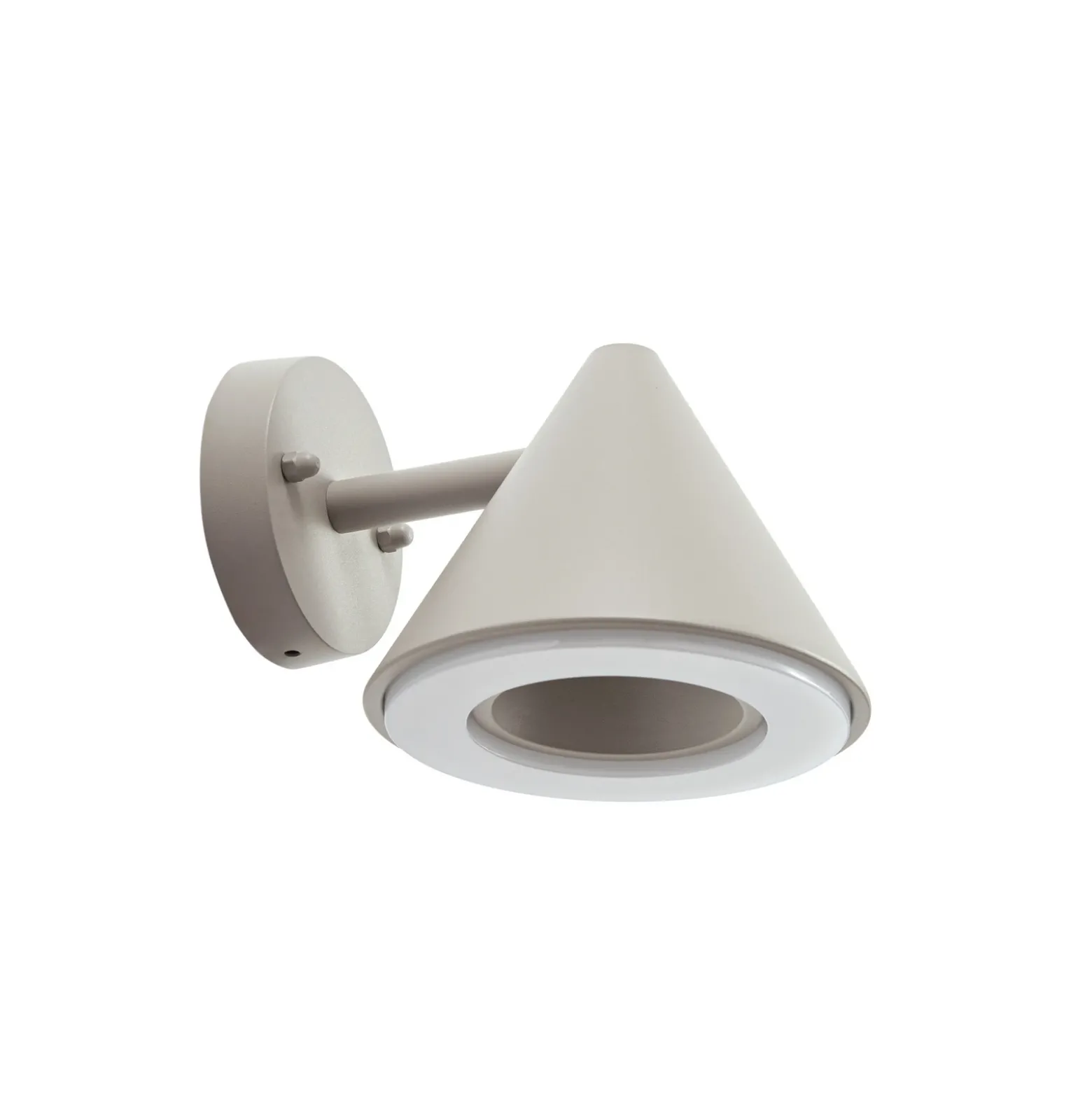Aplique LED para exterior Lindby Soran, color topo, metal, IP44