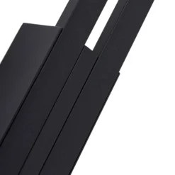 Aplique LED para exterior Lindby «Sakari», negro, aluminio, altura 59 cm