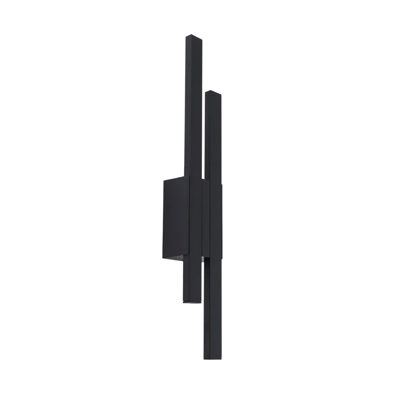 Aplique LED para exterior Lindby «Sakari», negro, aluminio, altura 59 cm