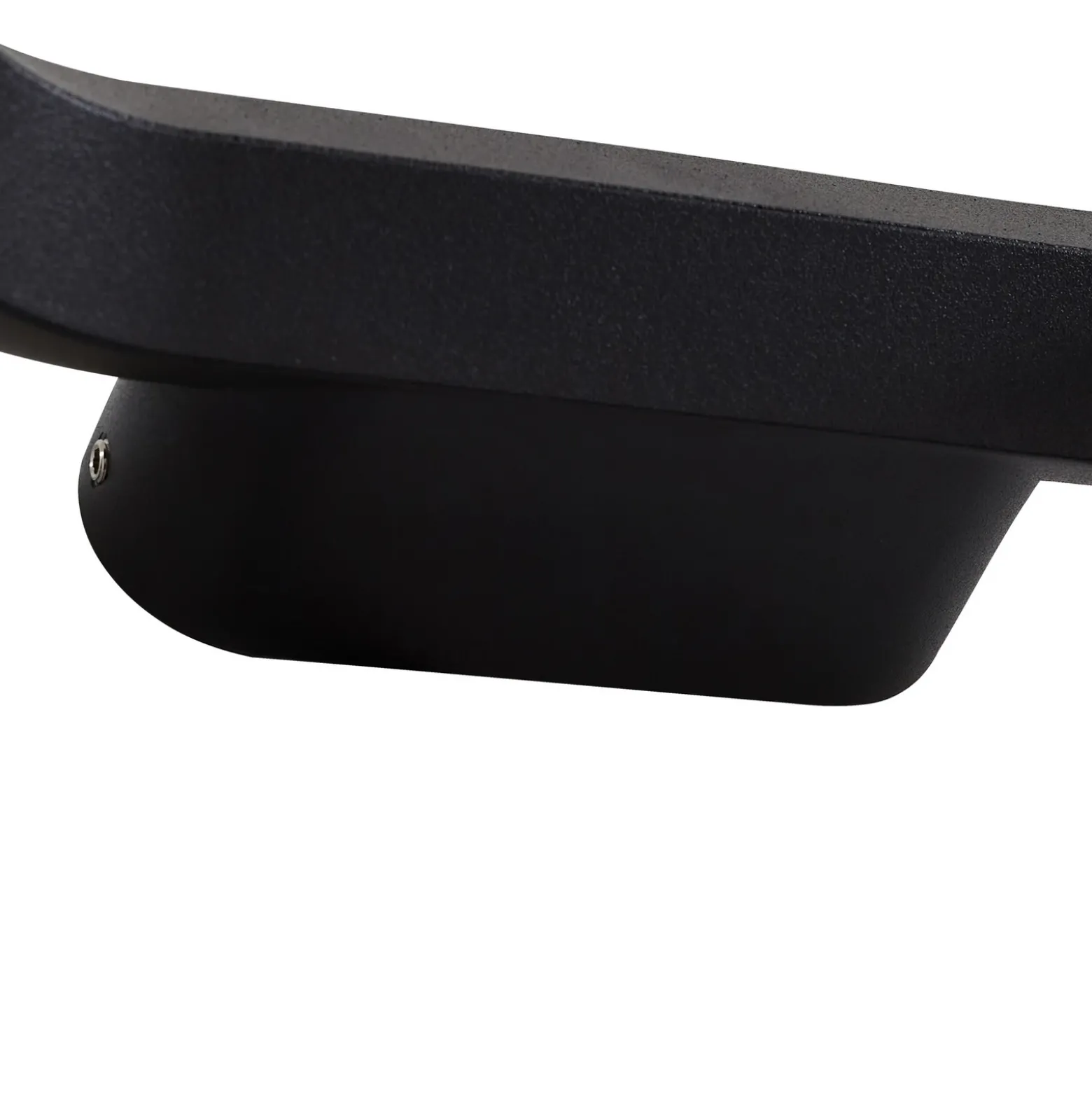 Aplique LED para exterior LOOP de Lucande, negro, IP44, metal