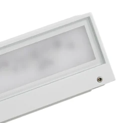 Aplique LED para exterior Lucande Lengo, 25 cm, blanca, luz hacia arriba/abajo,