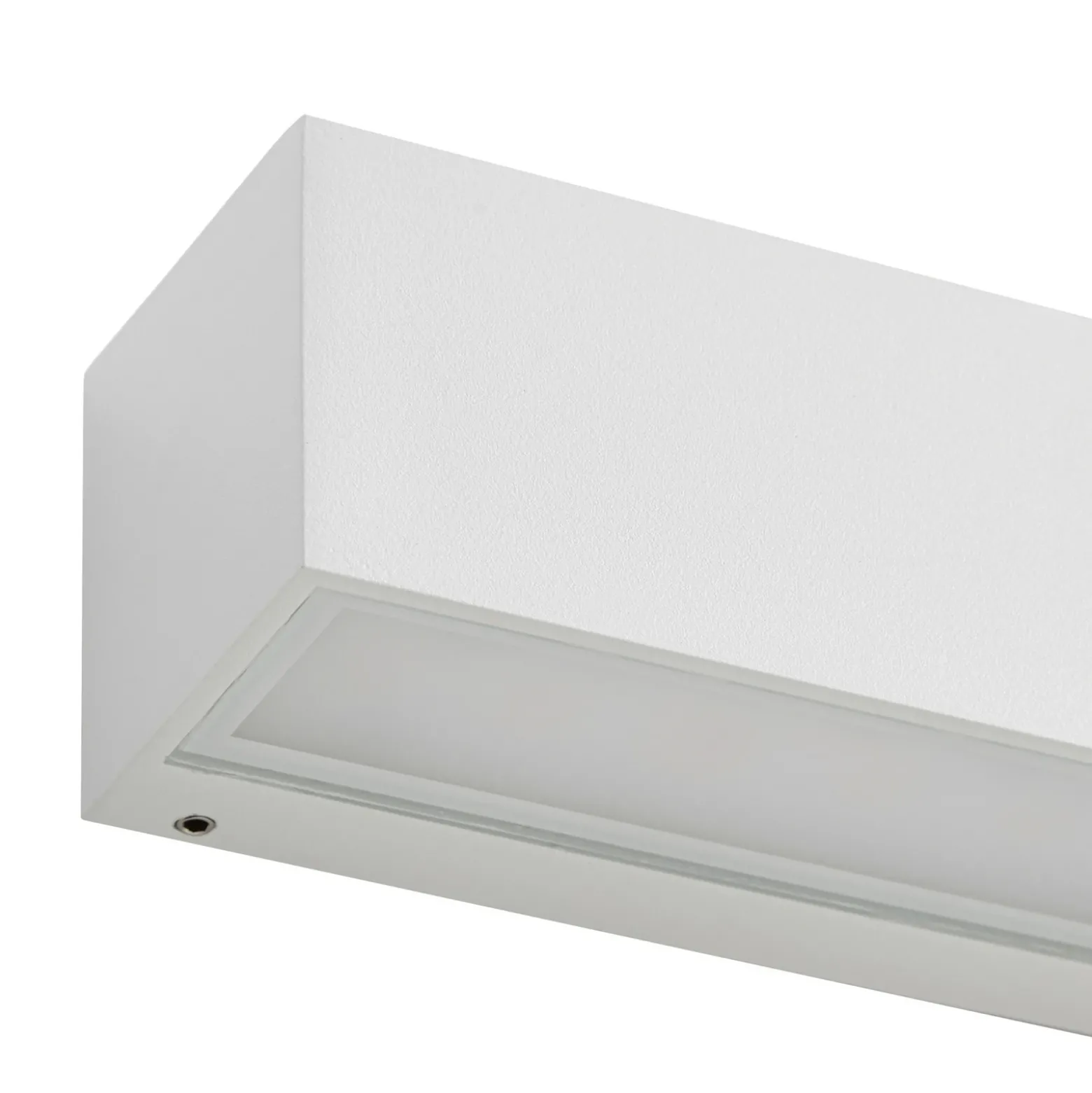 Aplique LED para exterior Lucande Lengo, 25 cm, blanca, luz hacia arriba/abajo,