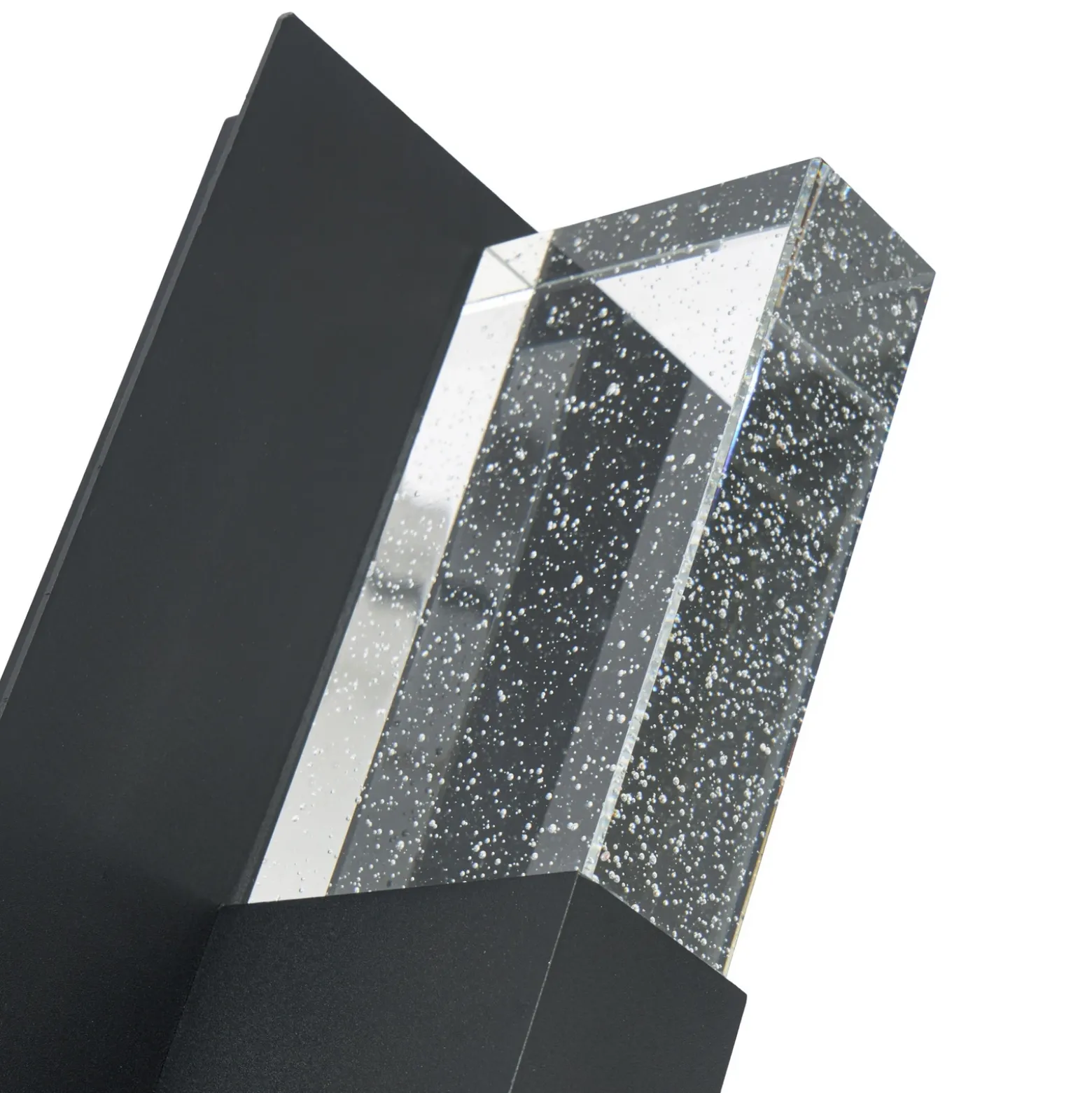 Aplique LED para exterior Lucande Velune, antracita/transparente, 46 cm, CCT