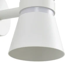 Aplique LED para exterior Lucande Meravi, blanca, 2 luces, IP44