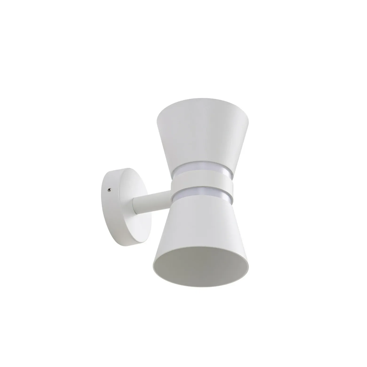 Aplique LED para exterior Lucande Meravi, blanca, 2 luces, IP44