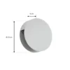 Aplique LED para exterior Lucande Advero, gris claro, con número de casa, CCT
