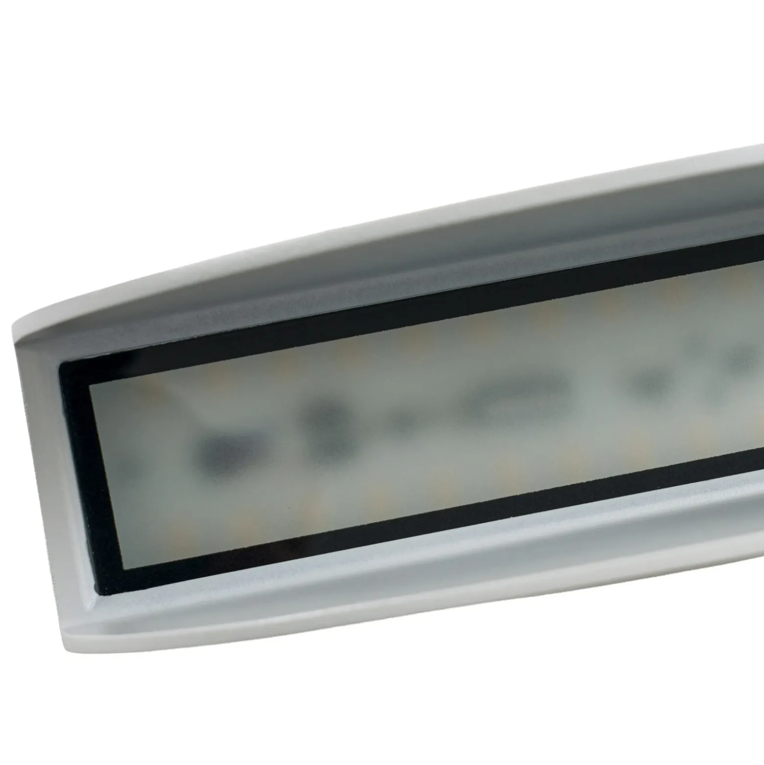 Aplique LED para exterior Lucande Advero, gris claro, con número de casa, CCT