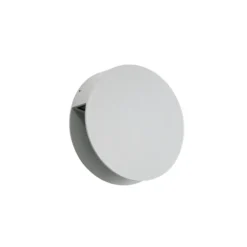 Aplique LED para exterior Lucande Advero, gris claro, con número de casa, CCT