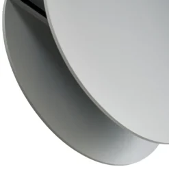 Aplique LED para exterior Lucande Advero, gris claro, con número de casa, CCT