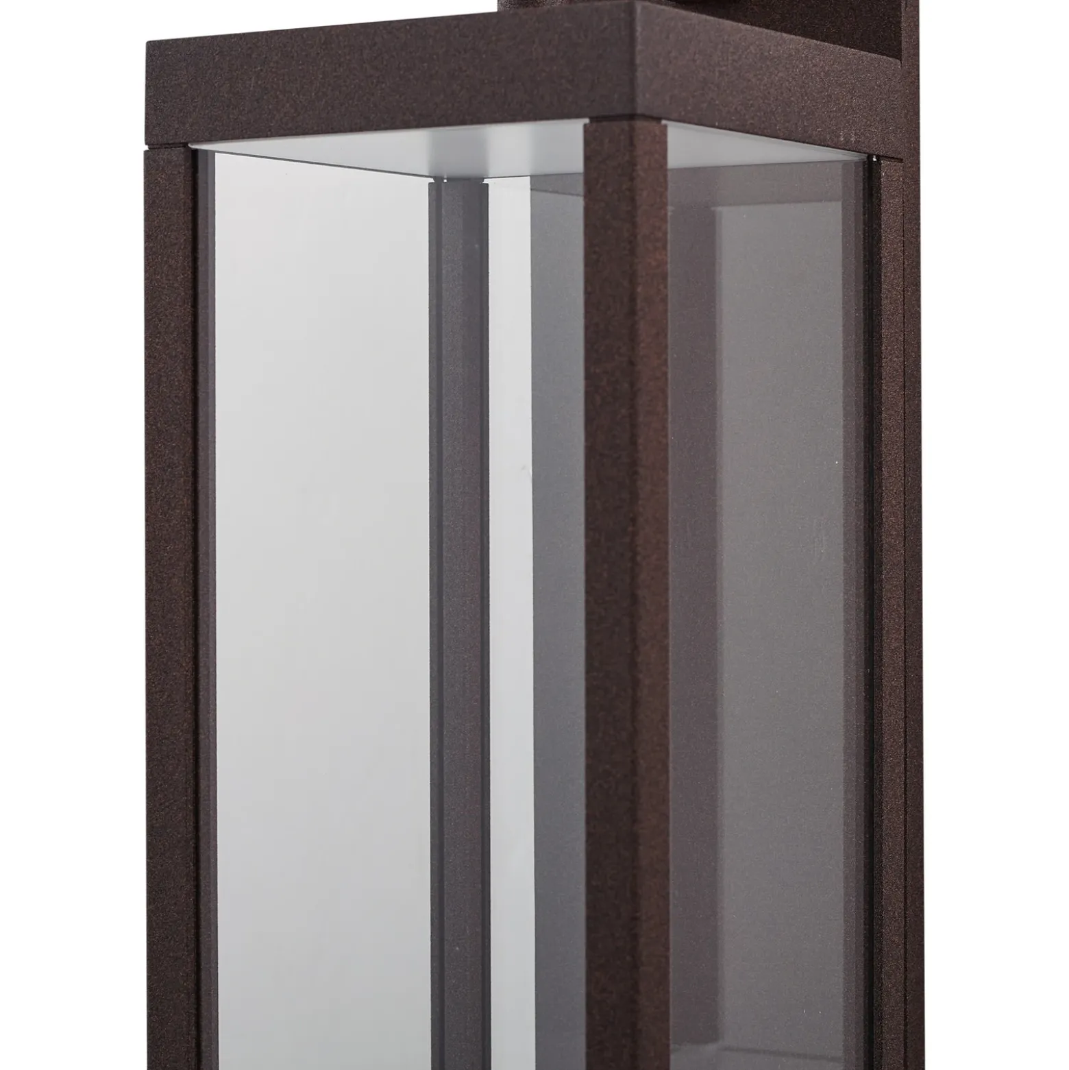 Aplique LED para exterior Lucande «Ferdinand», color óxido, metal, IP54