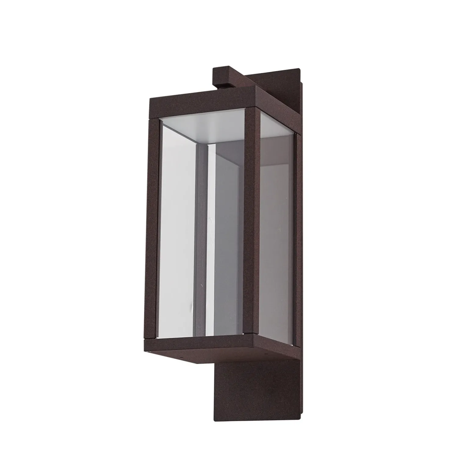 Aplique LED para exterior Lucande «Ferdinand», color óxido, metal, IP54