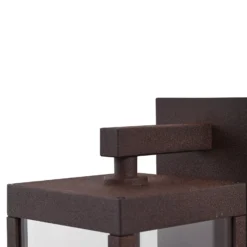 Aplique LED para exterior Lucande «Ferdinand», color óxido, metal, IP54