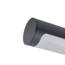 Aplique LED para exterior Lucande Tuberia, antracita, metal, Ø 7 cm