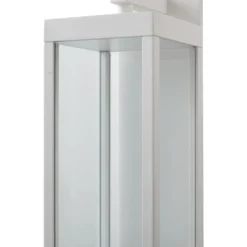 Aplique LED para exterior Lucande «Ferdinand», blanca, de metal, 38 cm
