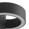 Aplique LED para exterior Lucande Nirella, negra, CCT, IP65