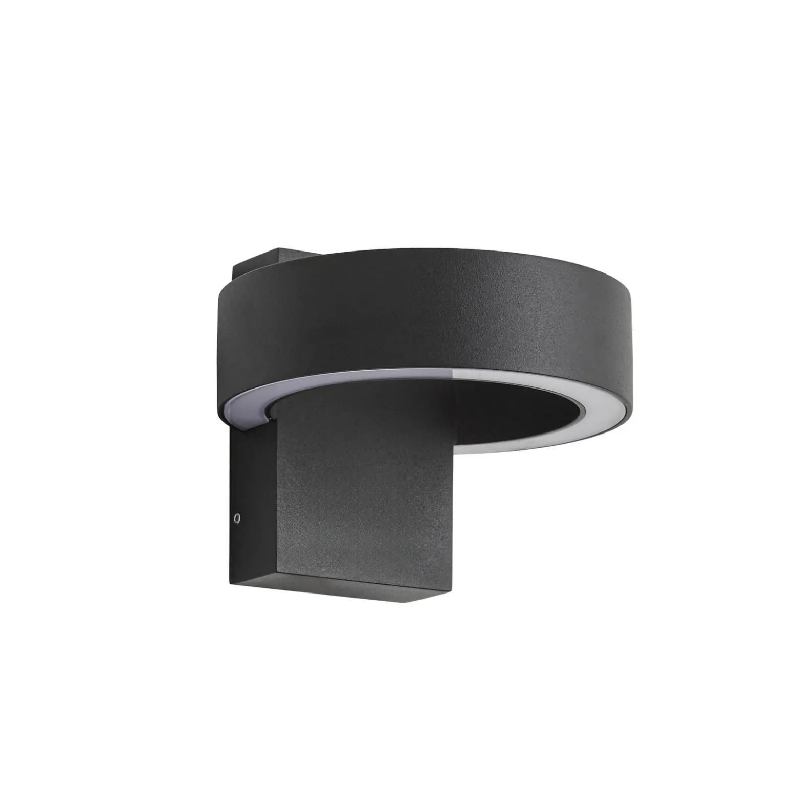 Aplique LED para exterior Lucande Nirella, negra, CCT, IP65