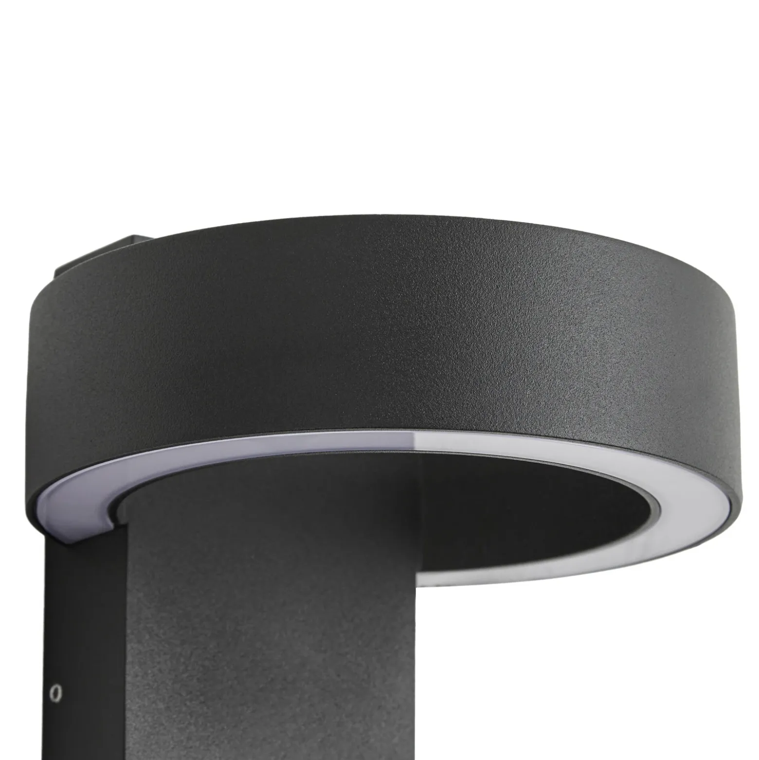 Aplique LED para exterior Lucande Nirella, negra, CCT, IP65