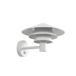 Aplique LED para exterior Lucande Montaro, blanca, IP54, con sensor