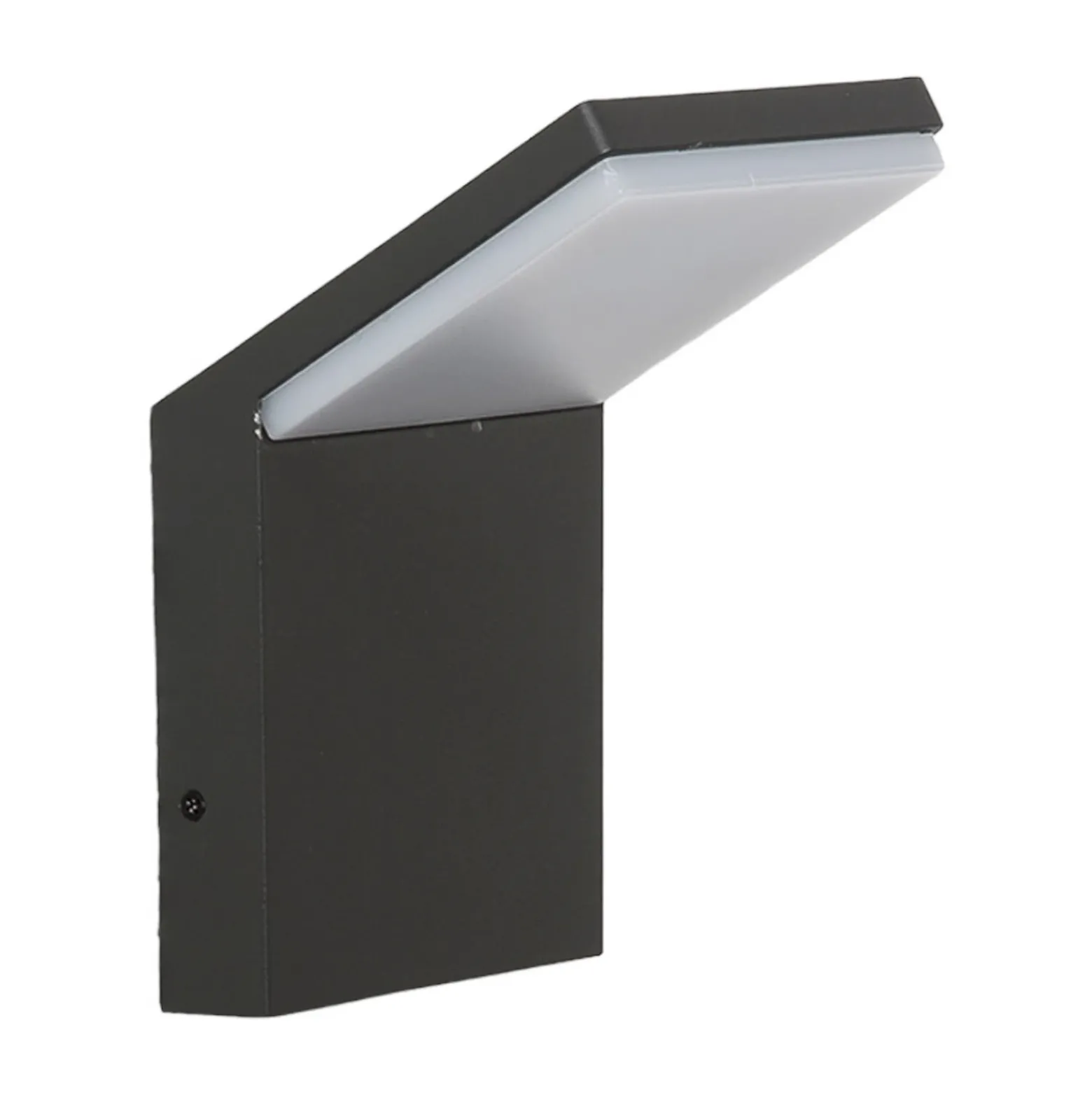 Aplique LED para exterior Lucande Nevio, 17 cm, antracita, aluminio