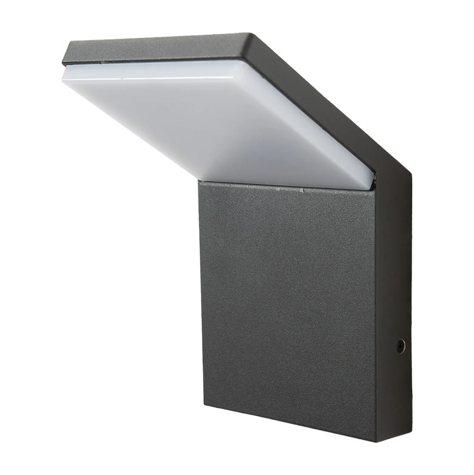 Aplique LED para exterior Lucande Nevio, 17 cm, antracita, aluminio