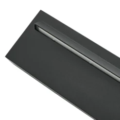 Aplique LED para exterior Lucande Joril, 25 cm, negra, IP65