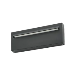 Aplique LED para exterior Lucande Joril, 25 cm, negra, IP65