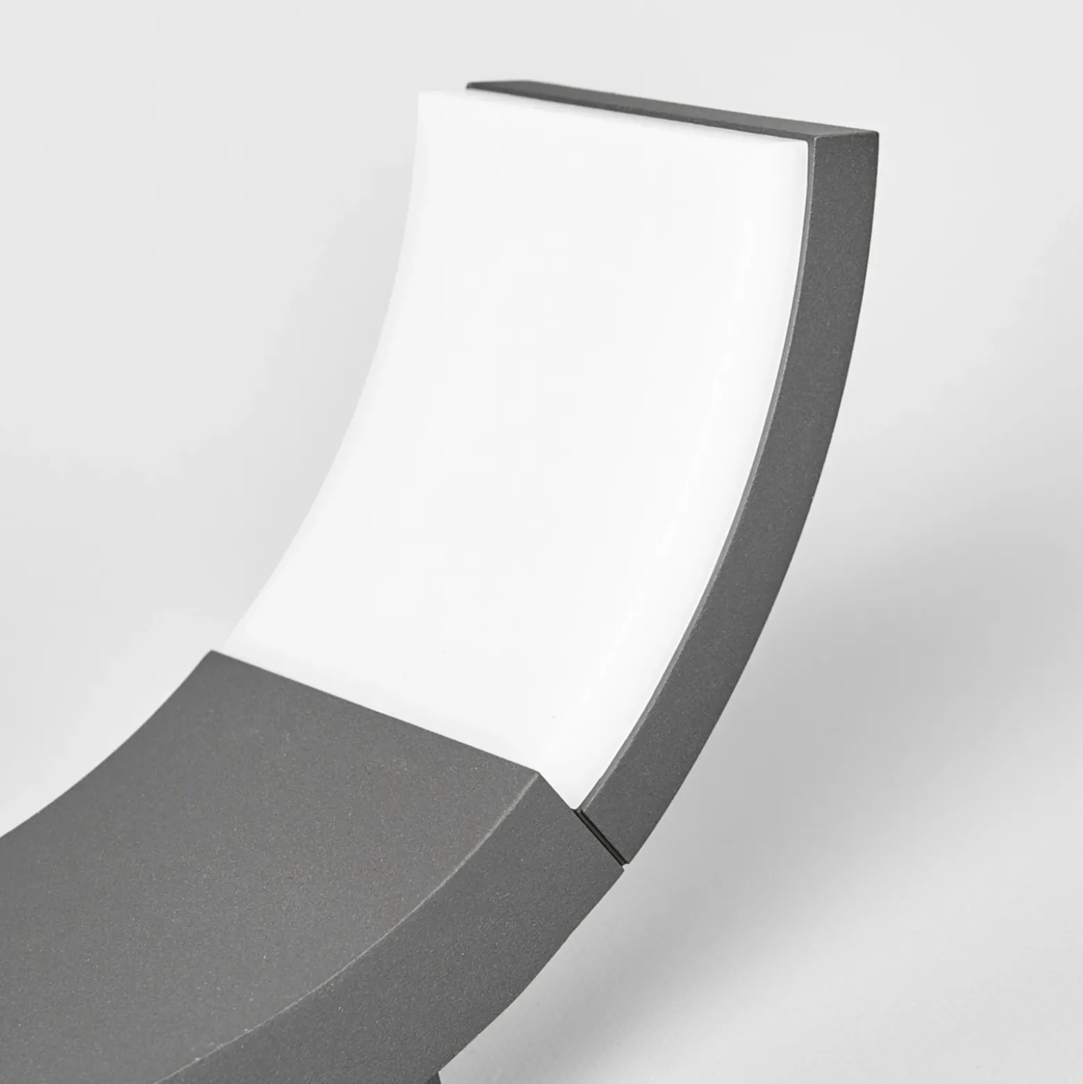 Aplique LED para exterior Lucande Timm, 20 cm, antracita, IP54