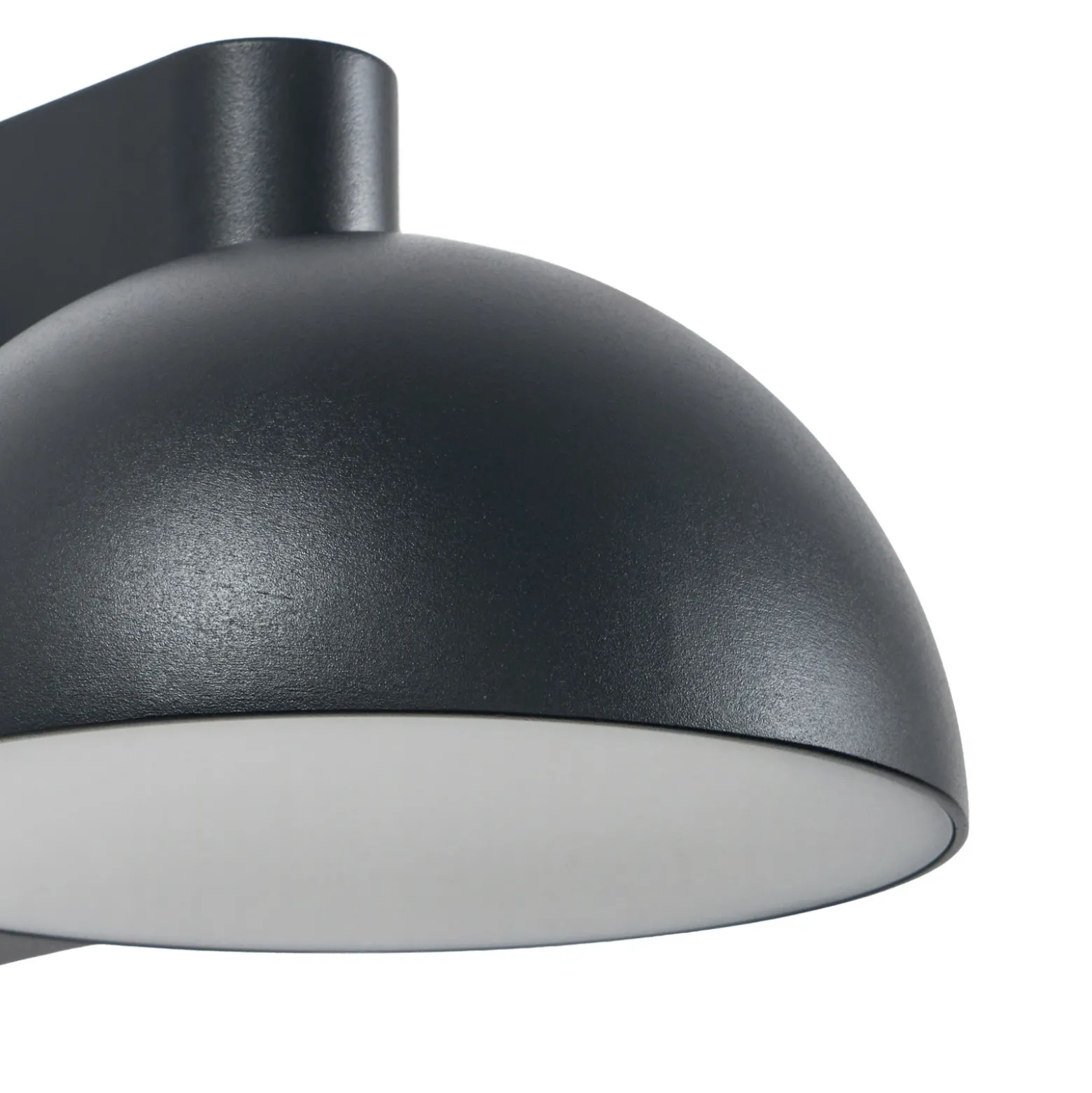 Aplique LED para exterior Lucande Velira, negra, metal, IP54