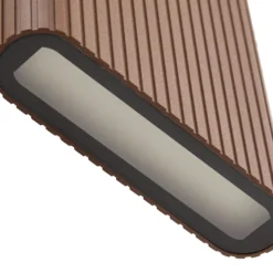Aplique LED para exterior Lucande Raija, marrón oscuro, altura 40 cm, CCT
