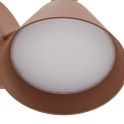 Aplique LED para exterior Lucande Tabena, marrón, IP44, CCT