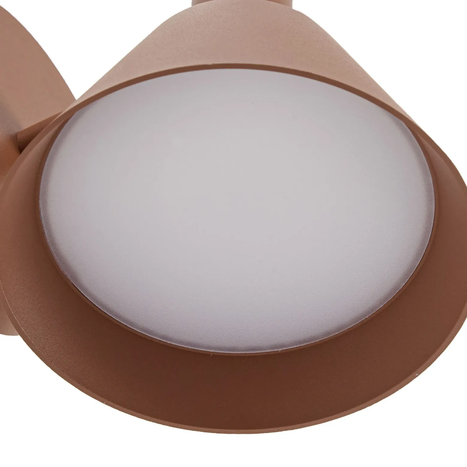 Aplique LED para exterior Lucande Tabena, marrón, IP44, CCT