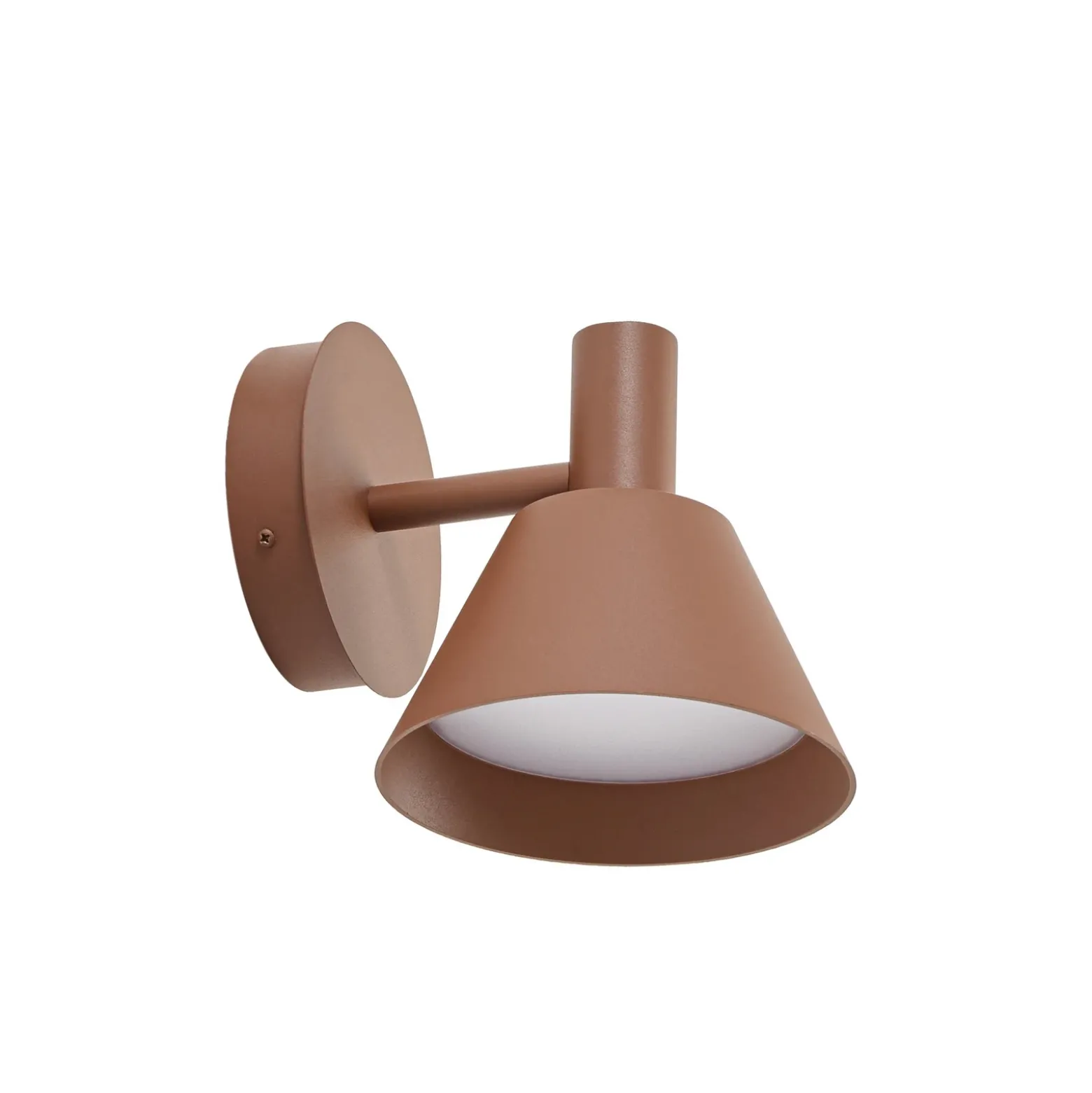 Aplique LED para exterior Lucande Tabena, marrón, IP44, CCT