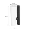 Aplique LED para exterior Lucande Jovra, negro, altura 32 cm