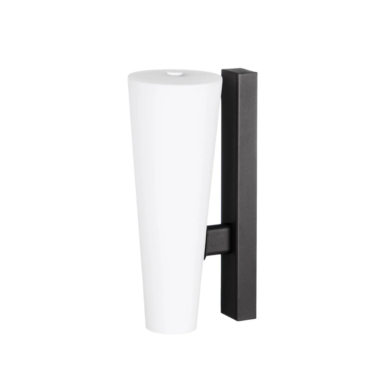 Aplique LED para exterior Lucande Jovra, negro, altura 32 cm