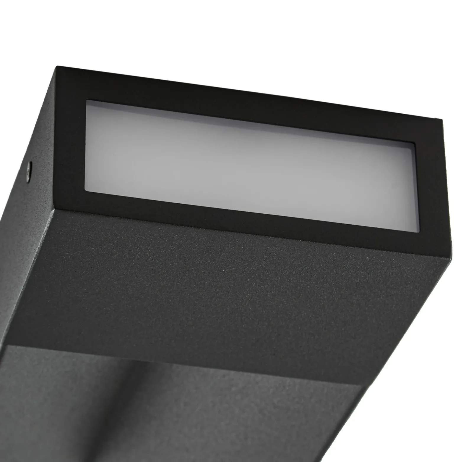 Aplique LED para exterior Lucande Kaholo, negro mate, CCT, IP44