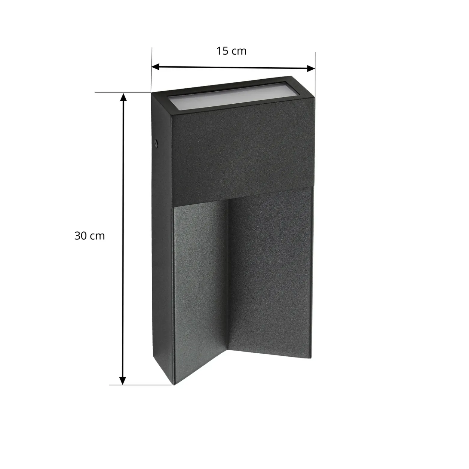 Aplique LED para exterior Lucande Kaholo, negro mate, CCT, IP44