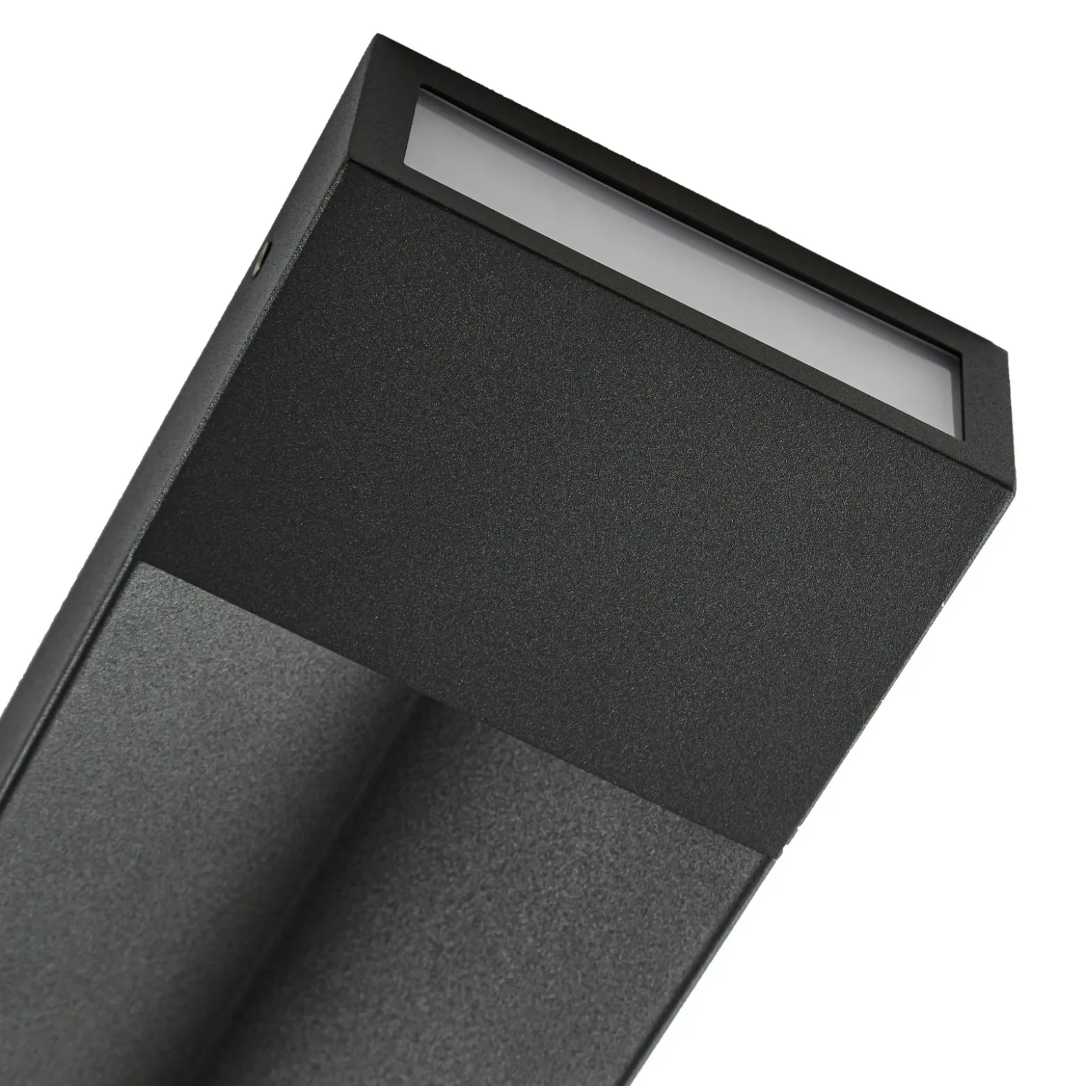 Aplique LED para exterior Lucande Kaholo, negro mate, CCT, IP44