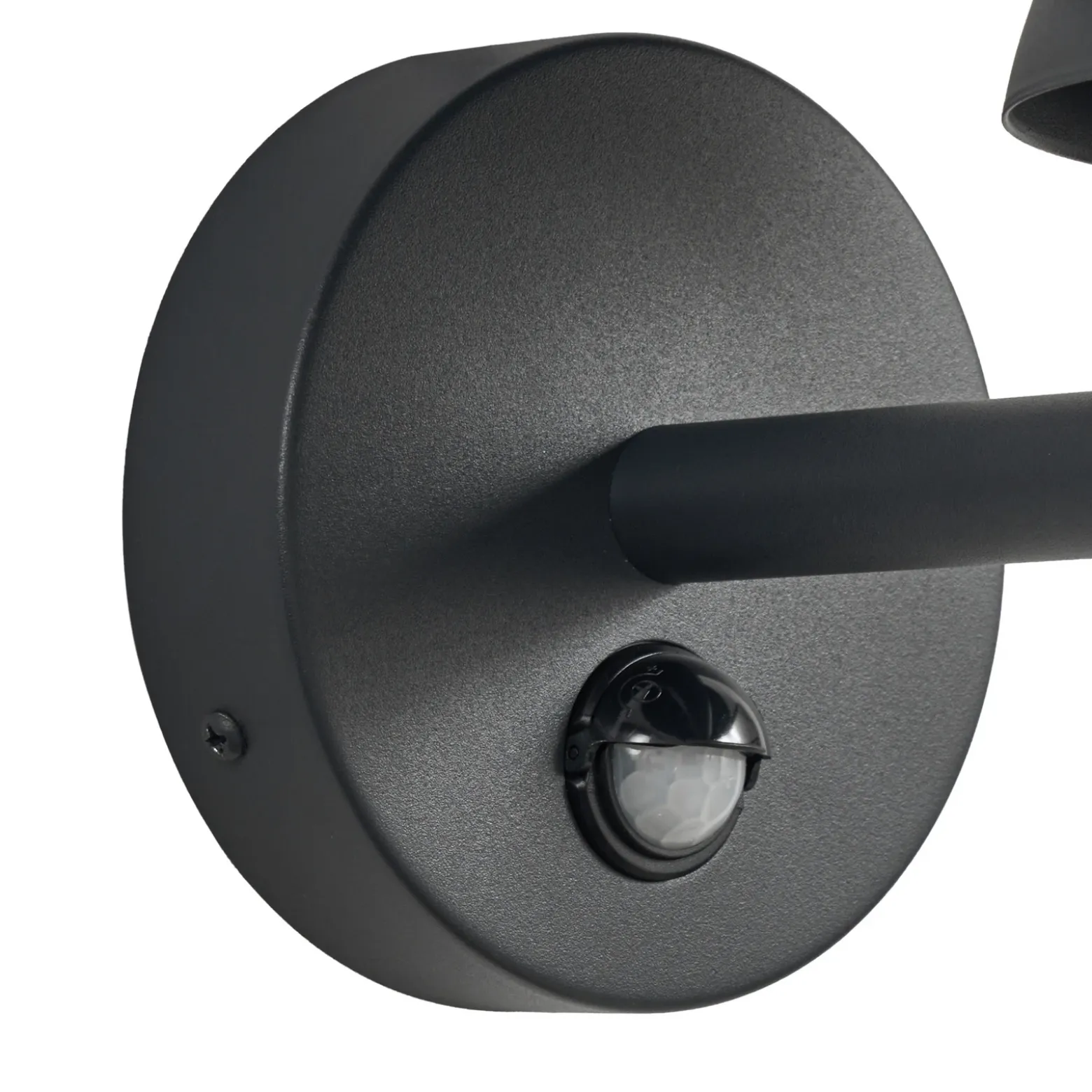 Aplique LED para exterior Lucande Montaro, color antracita, IP54 con sensor