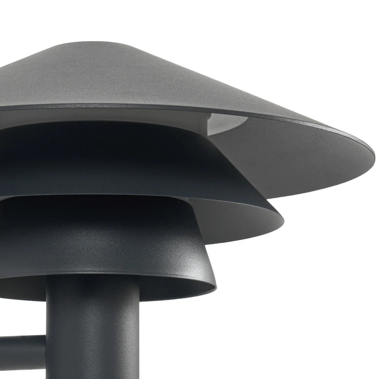 Aplique LED para exterior Lucande Montaro, color antracita, IP54 con sensor